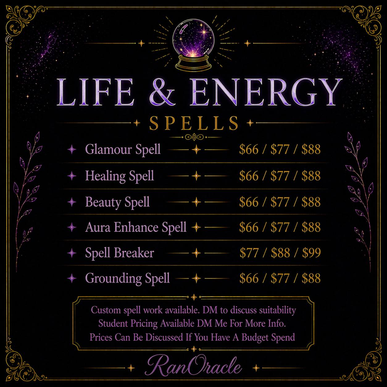 Life & Energy Spells 