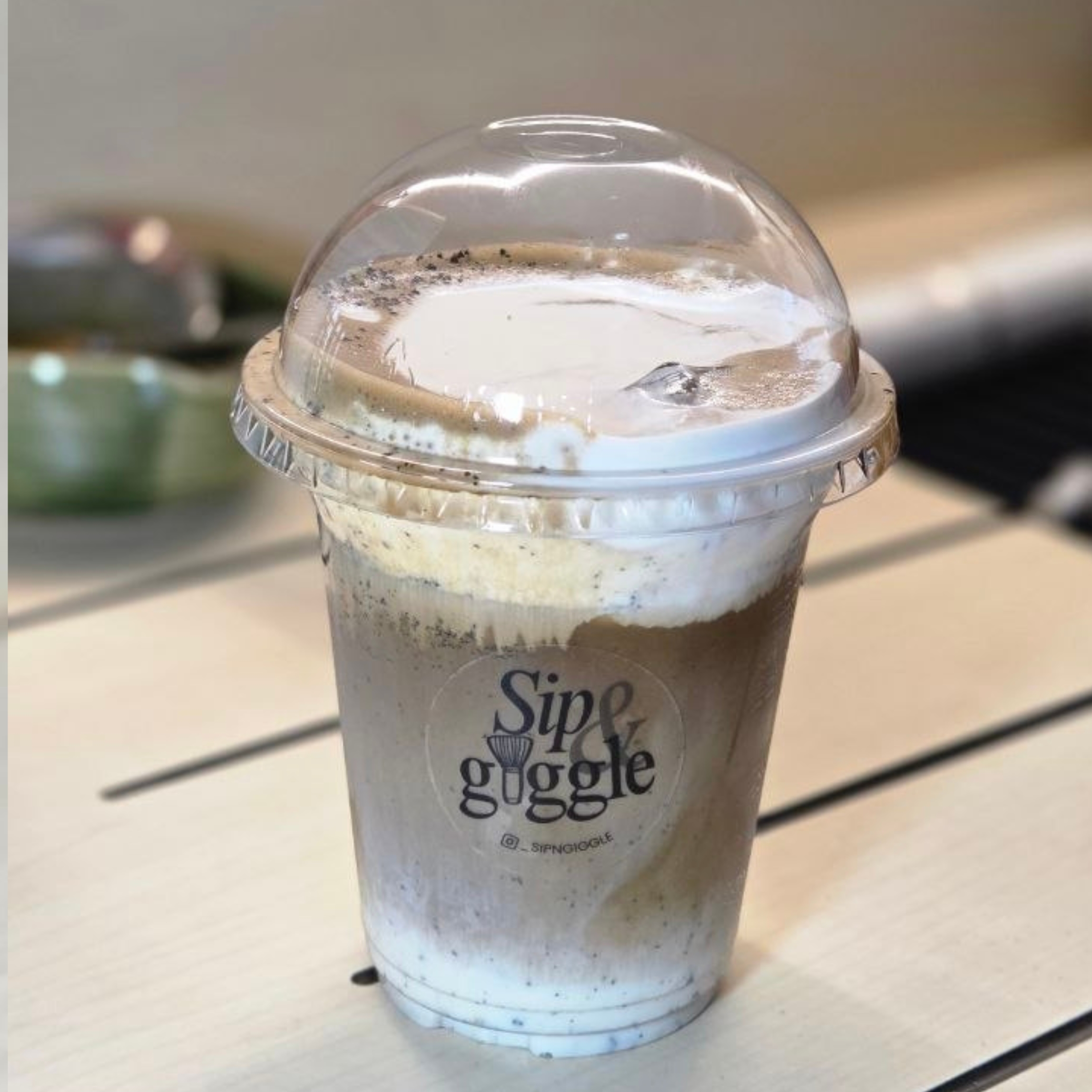 Black Sesame Hojicha Latte