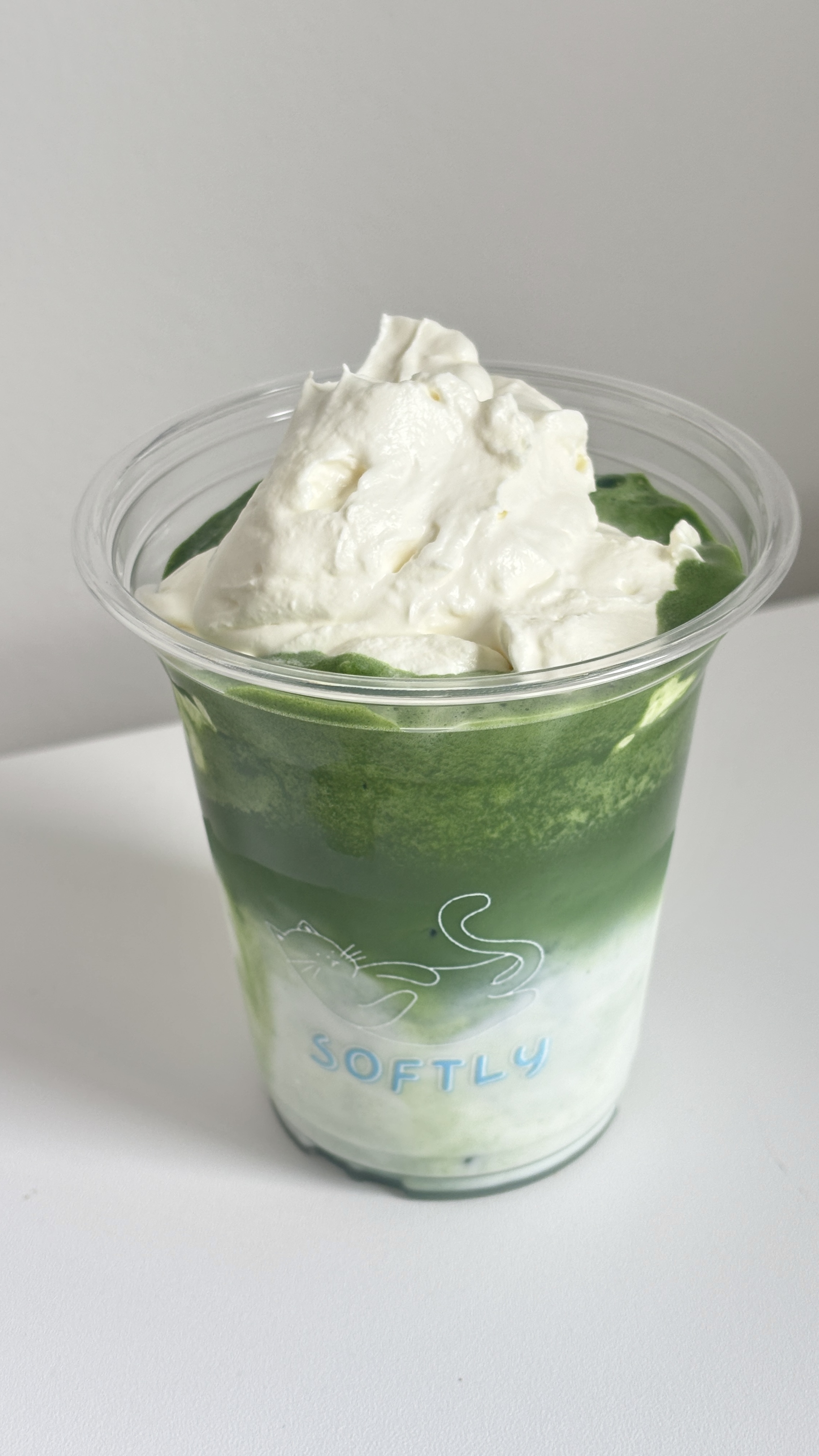 whipped honey matcha latte