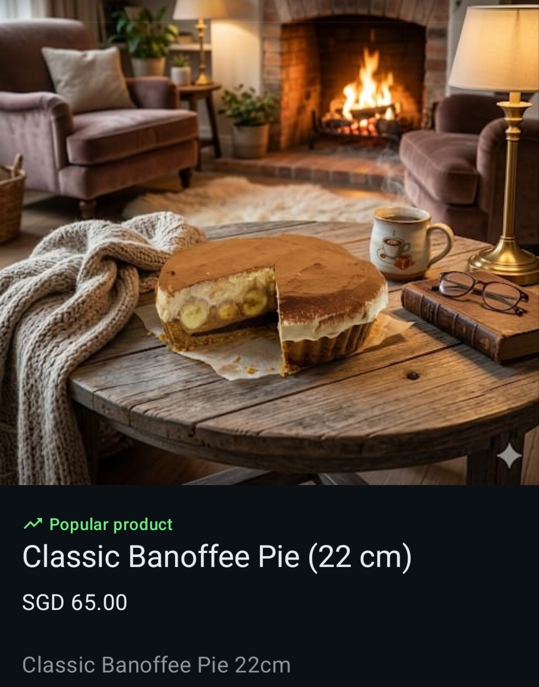 Classic Banoffee Pie (22cm)