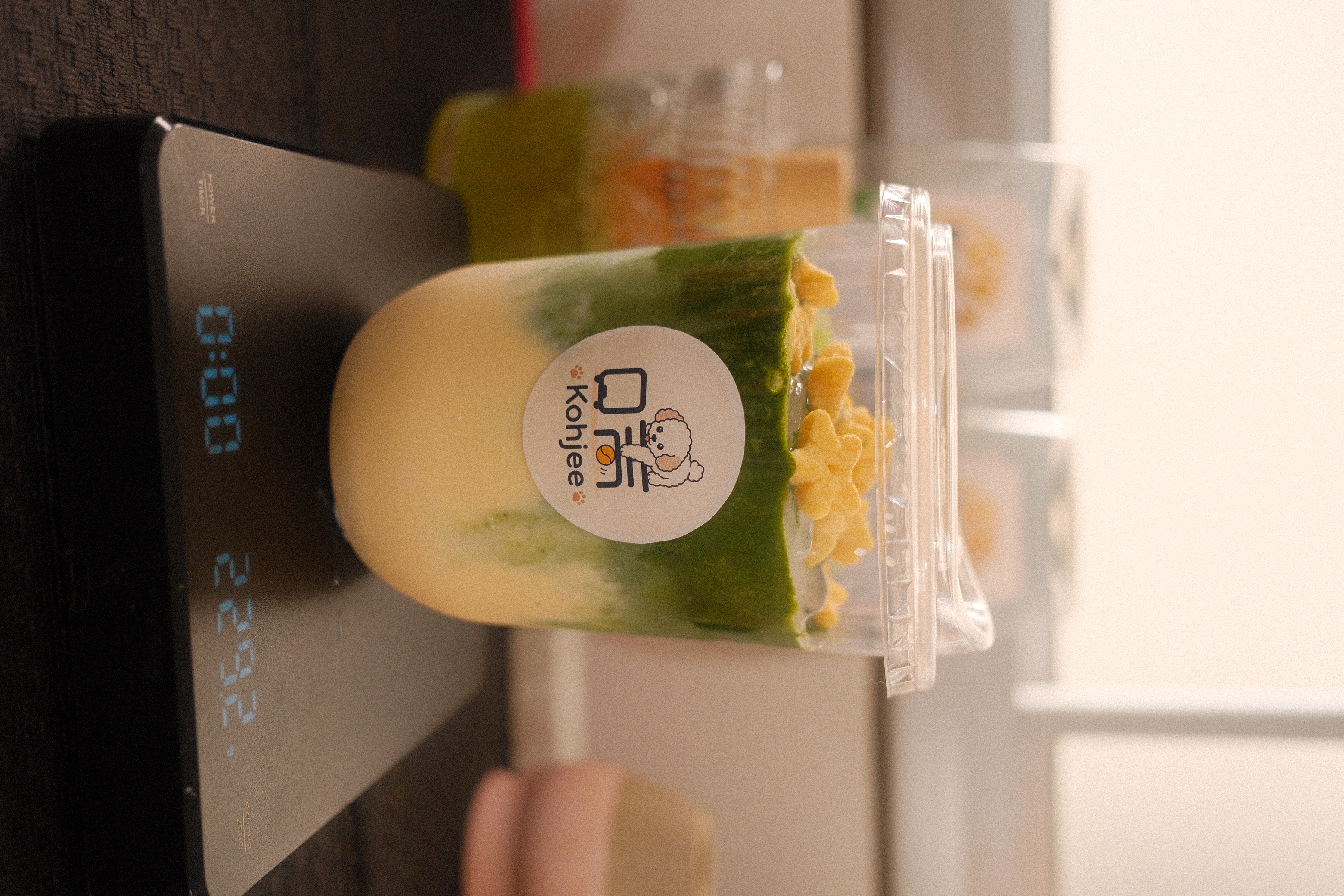 Corn milk matcha