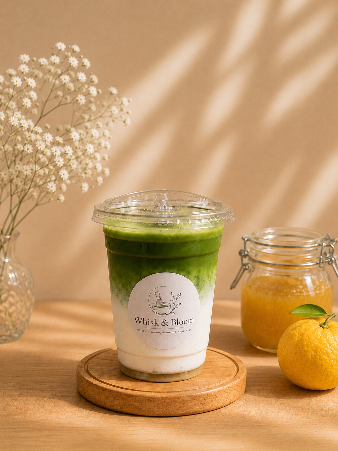 Yuzu Honey Matcha Latte