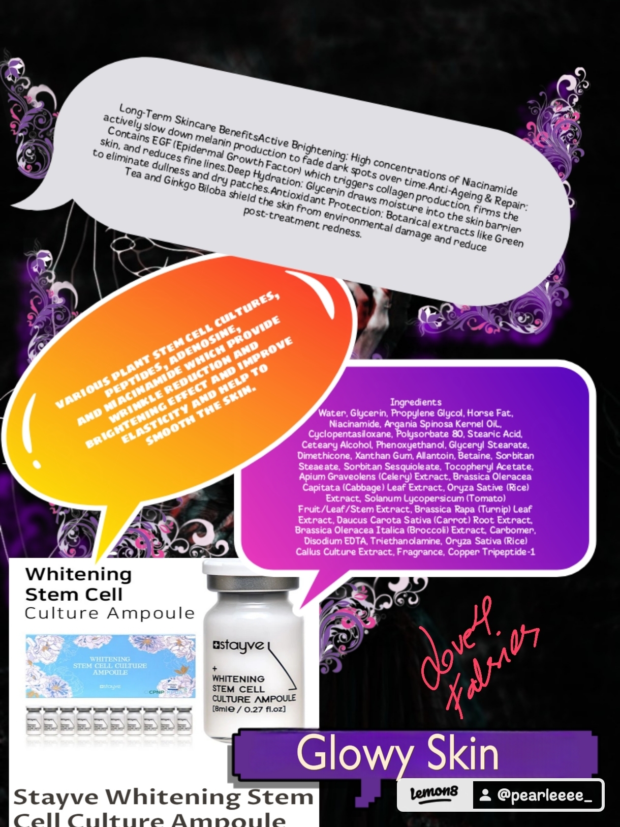 Whitening stem cell culture 