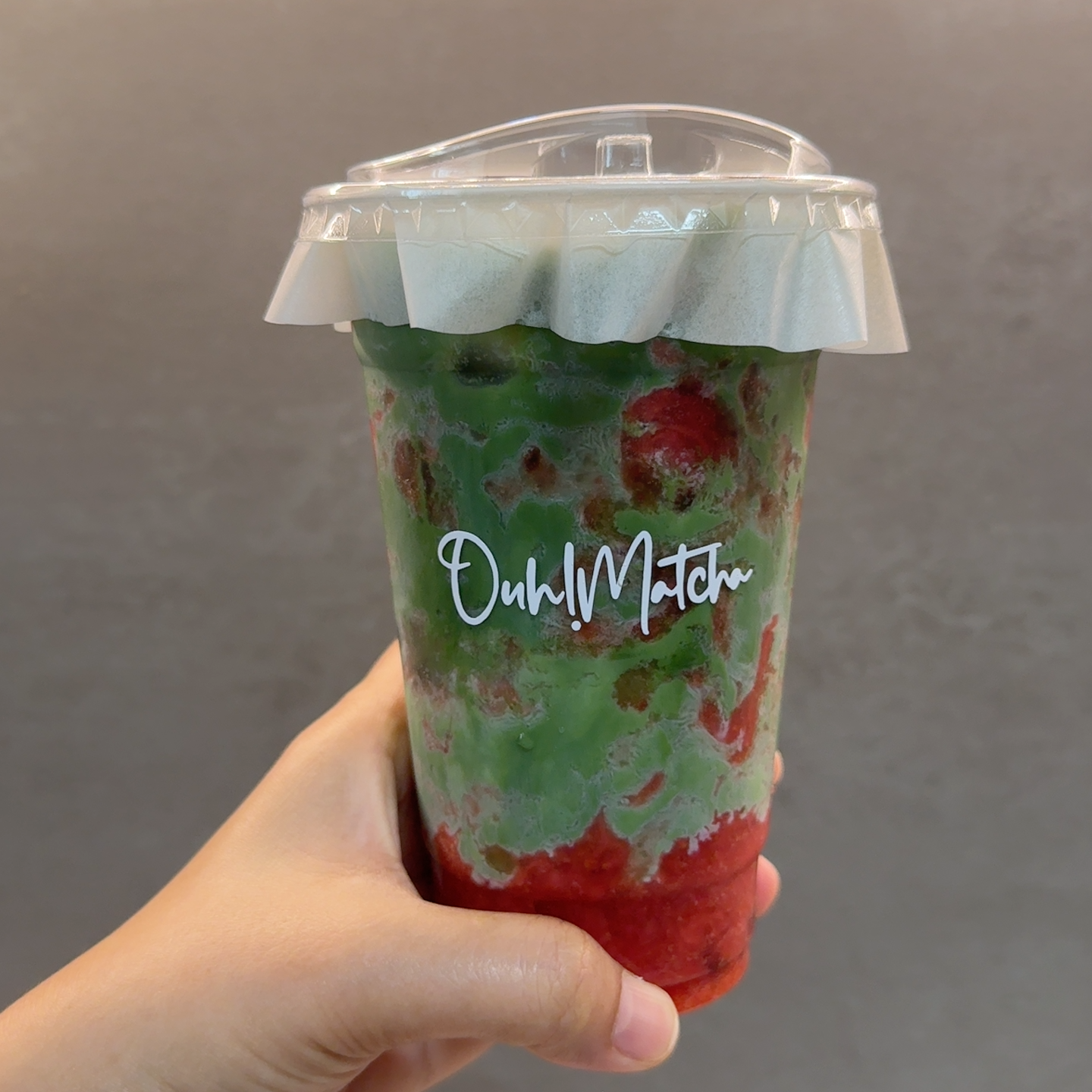 Strawberry Matcha Latte (Large)