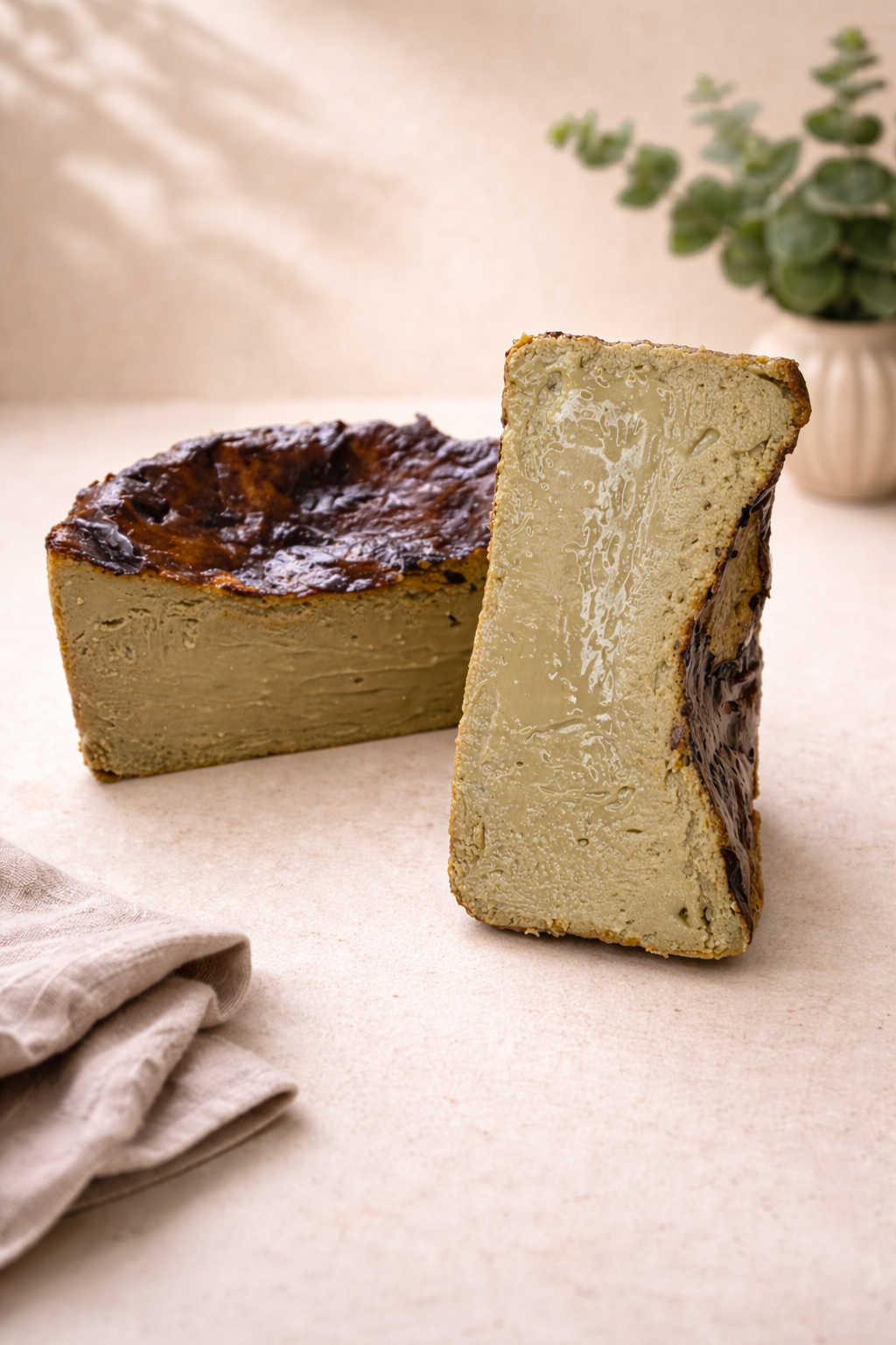 Hojicha  Basque Cheesecake