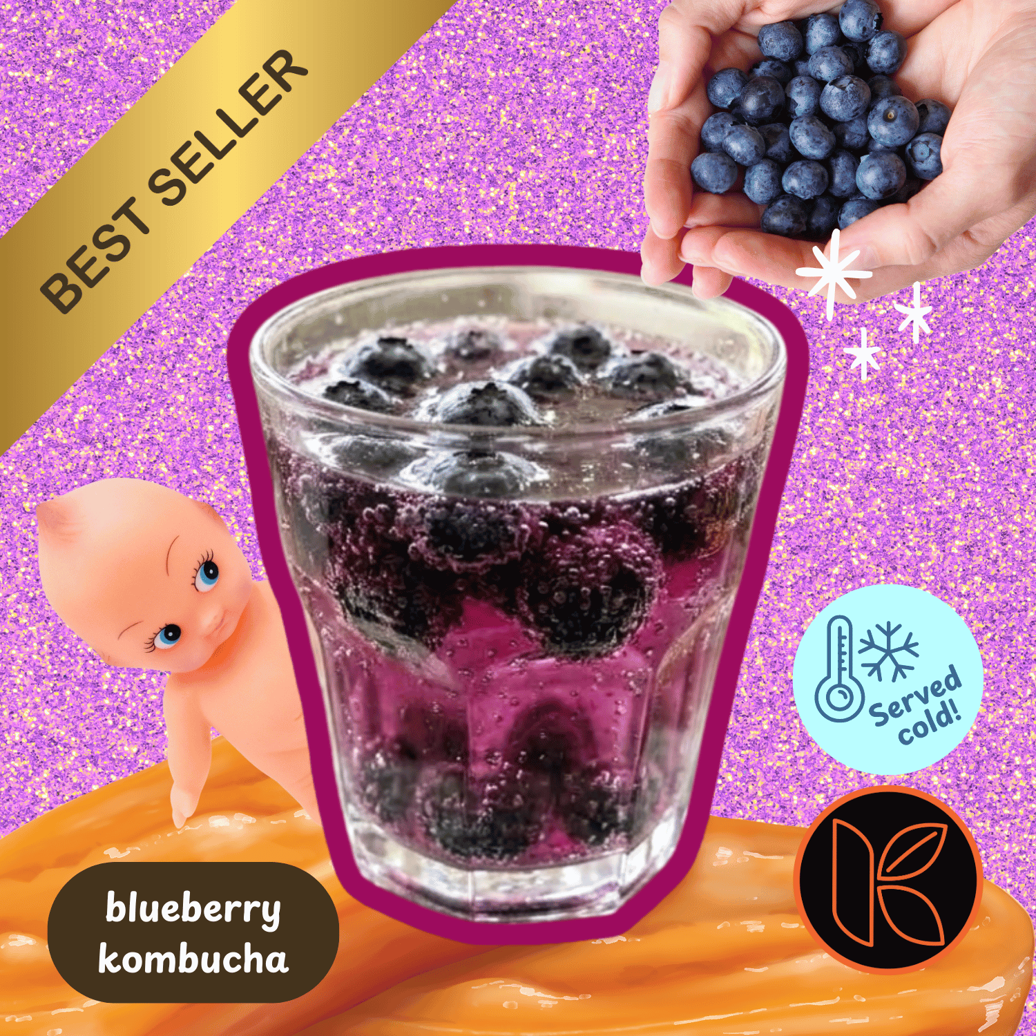 Blueberry Kombucha