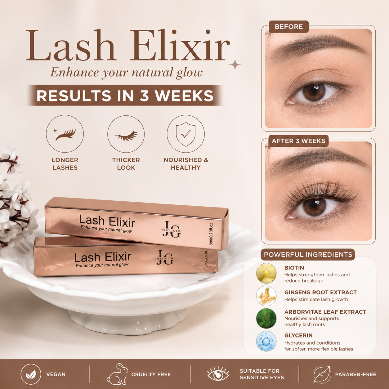 Lash Elixir by JUSTGLOWSG