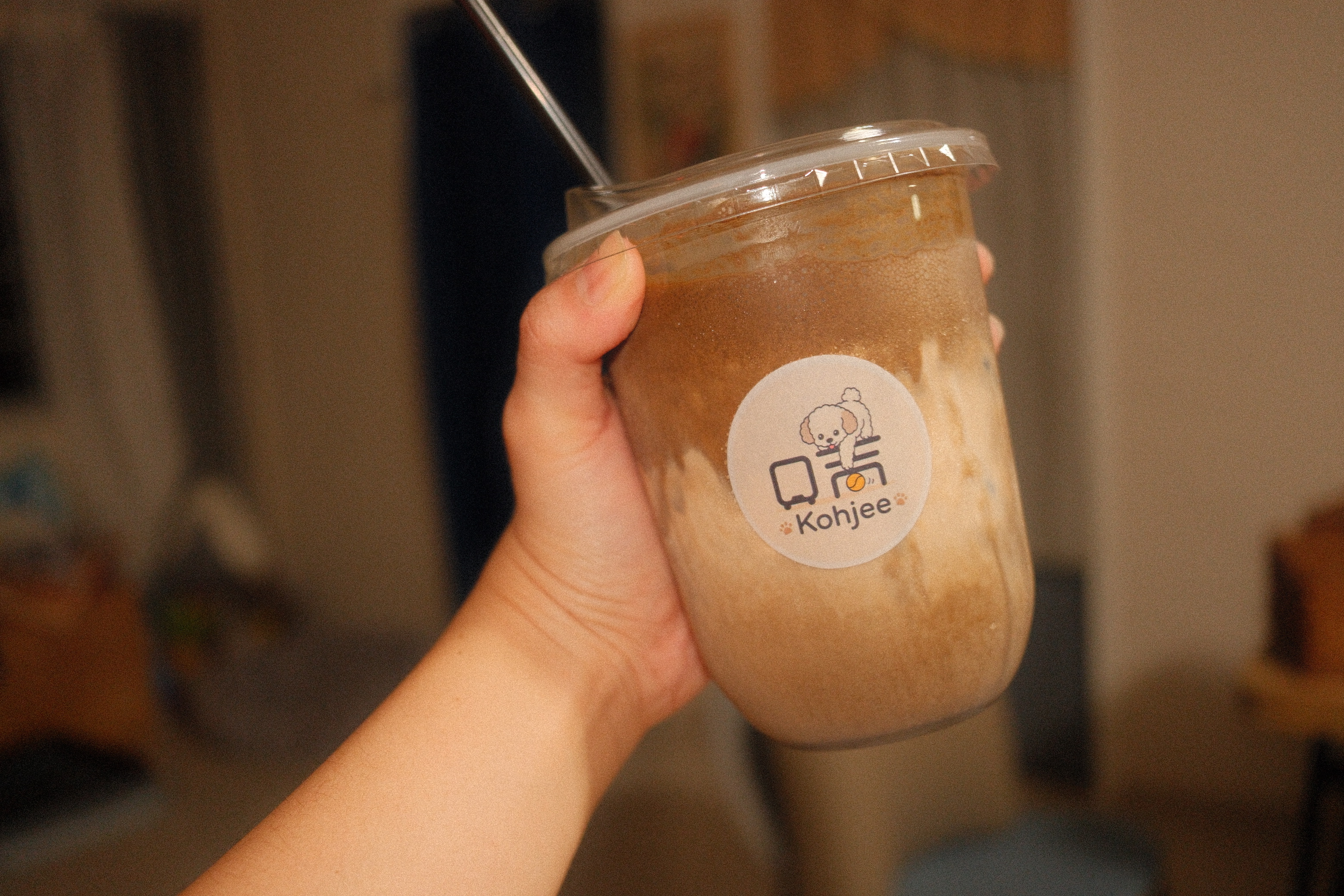 Kinako hojicha latte